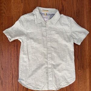 Denim & Flower Light Gray Short-Sleeve Button-Down Shirt